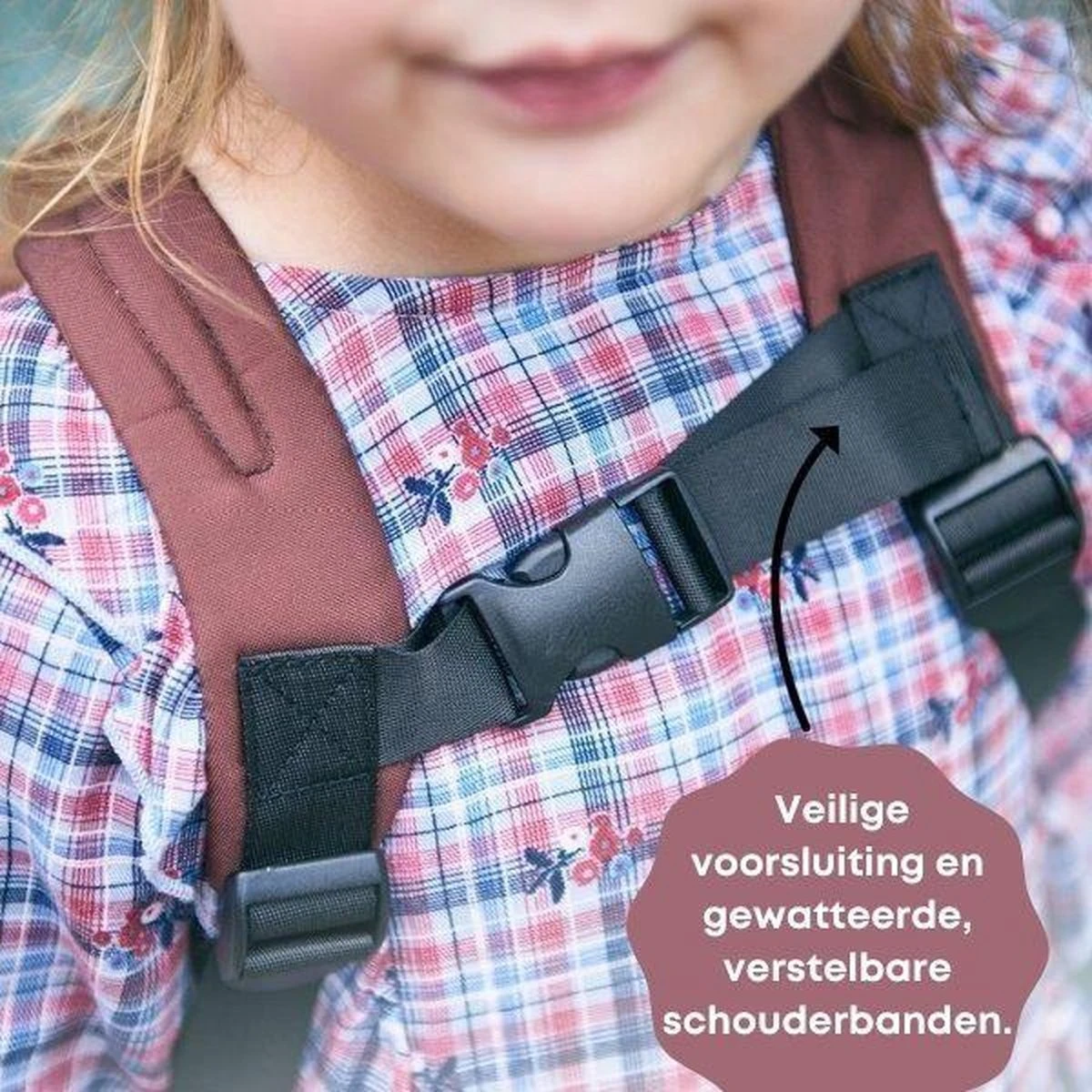 Kindertuigje Met Looplijn - Rugzak Voor Peuter & Kleuter - Tuigje Kind - Rugzaktuigje - Beer - Afbeelding 2