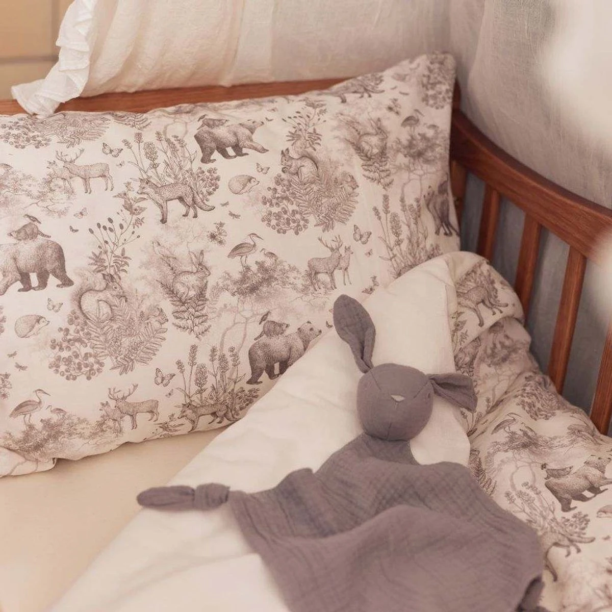 Jollein Baby Hoeslaken Ledikant Jersey 60x120cm - Nougat - 2 Stuks - Afbeelding 6