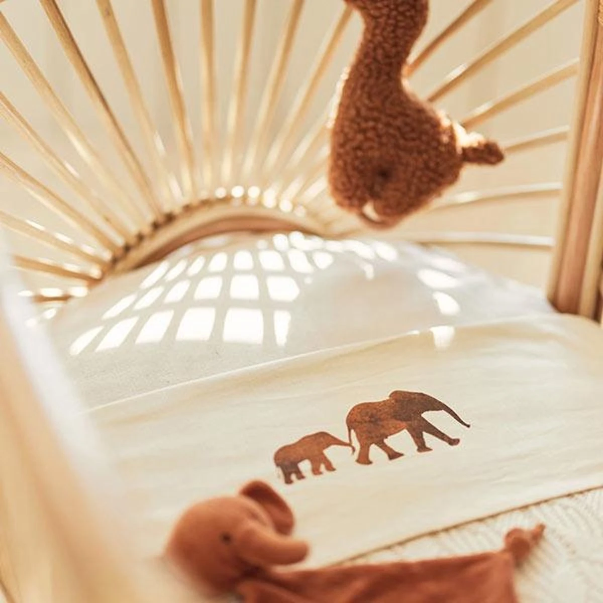 Jollein Baby Hoeslaken Wieg Jersey 40/50x80/90cm - Ivory - Afbeelding 15