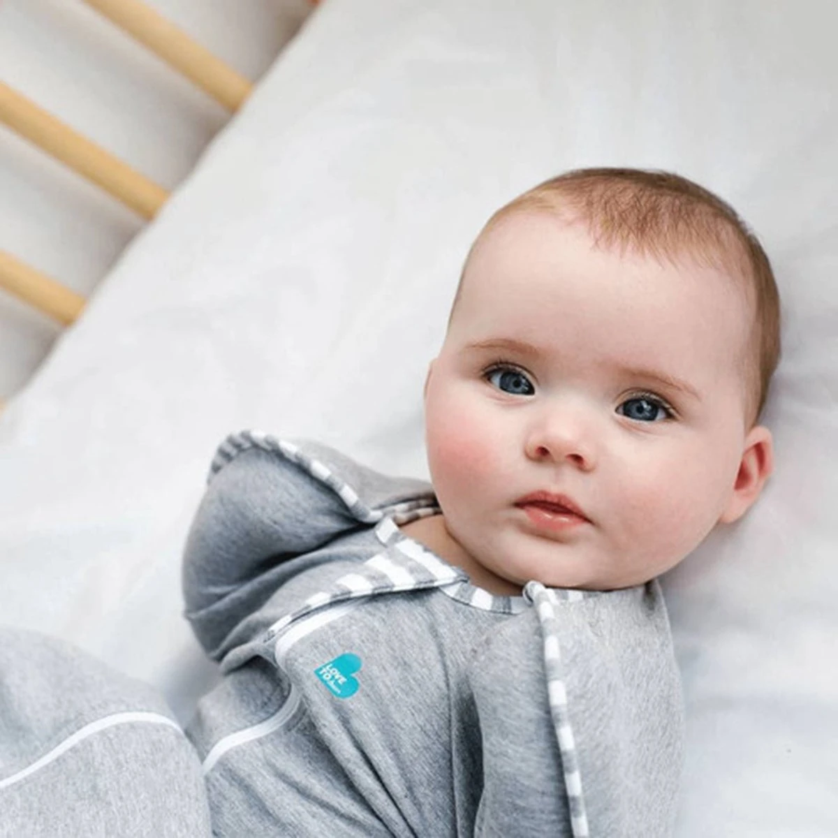 Love To Dream™ Babyslaapzak Swaddle Up™ - Inbakeren - Baby 0-2 Maanden - 2.2-3.8 Kg - All Season - Grijs - Afbeelding 11