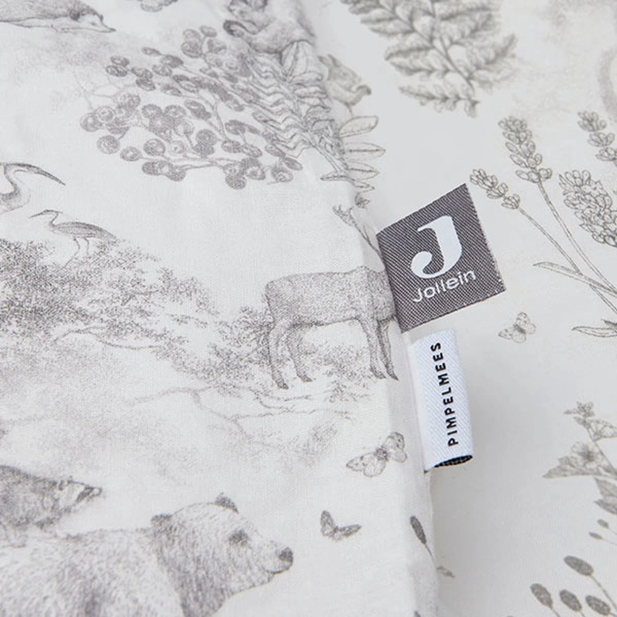 Jollein Baby Dekbedovertrek Met Sloop 100x135/140cm Pimpelmees - Forest Animals - Afbeelding 3