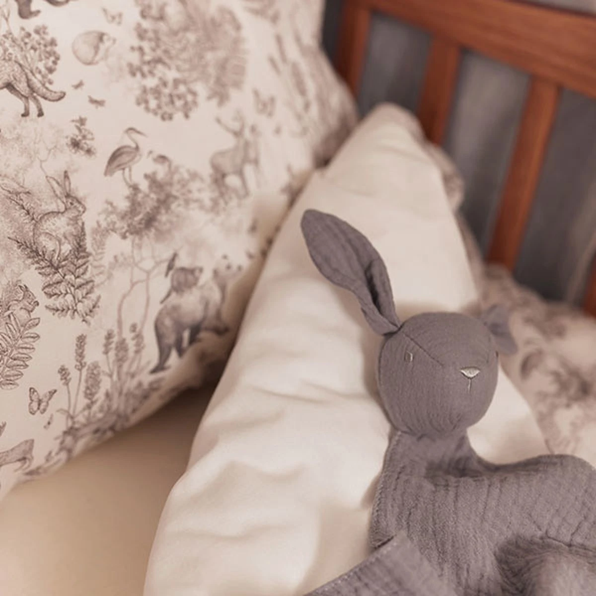 Jollein Baby Dekbedovertrek Met Sloop 100x135/140cm Pimpelmees - Forest Animals - Afbeelding 11