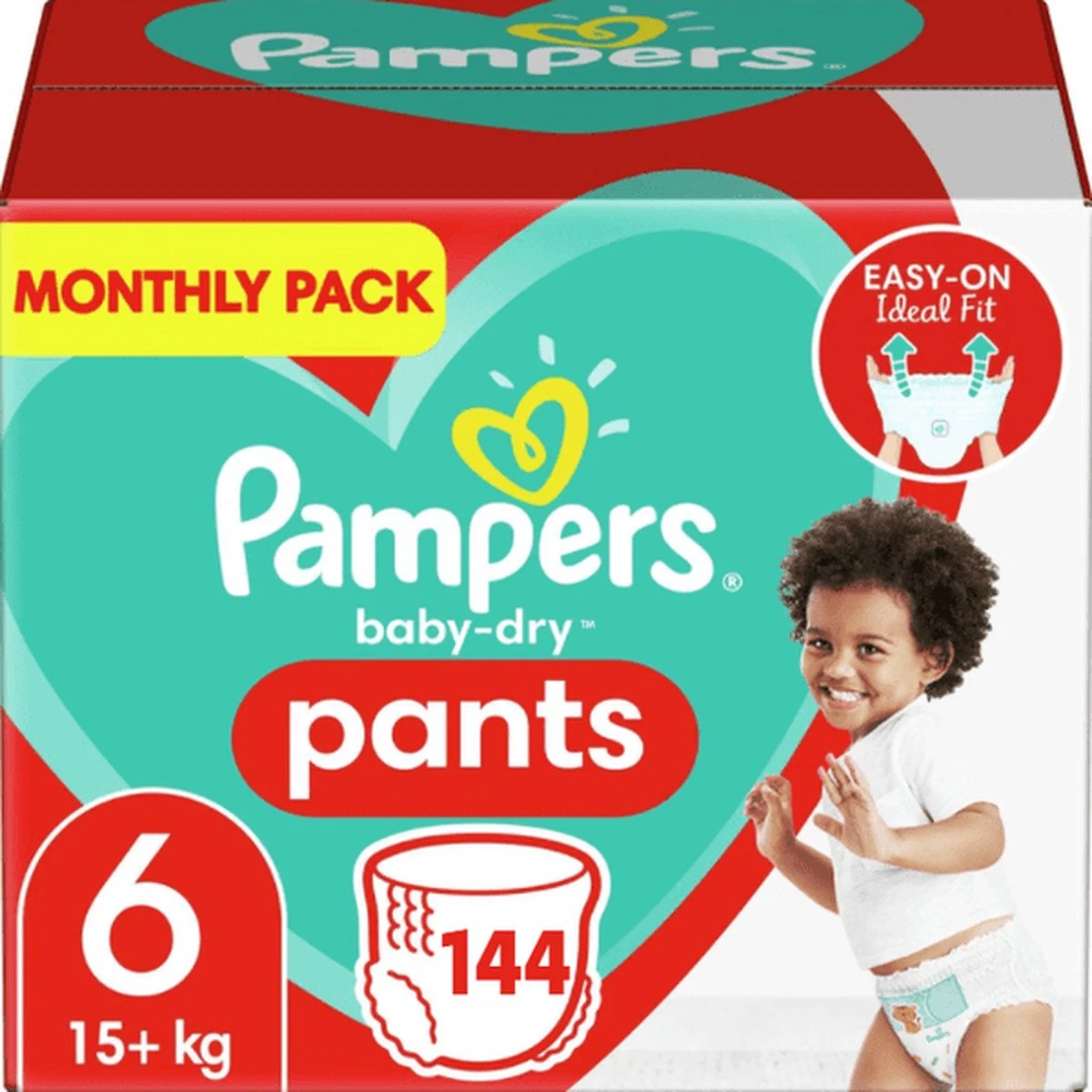 Pampers® Pampers Baby Dry Nappy Pants Maat 6 - 144 Luierbroekjes Maandbox - Afbeelding 6
