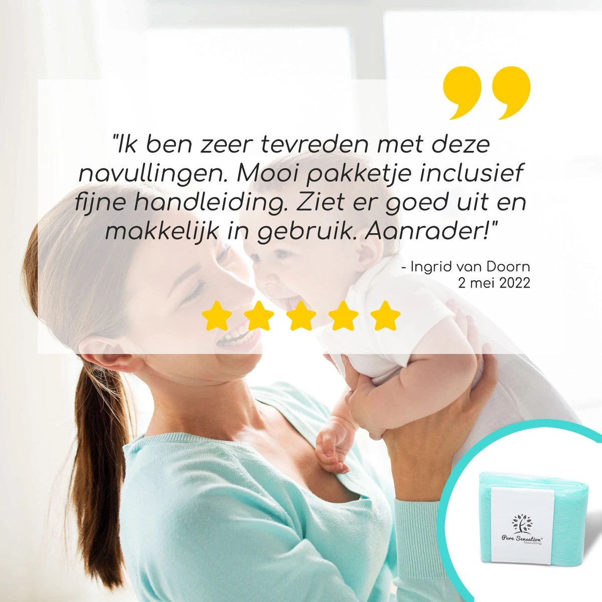 Pure Sensation Luieremmer Navulling - 15/16 Liter - 6 Stuks - Afbeelding 9