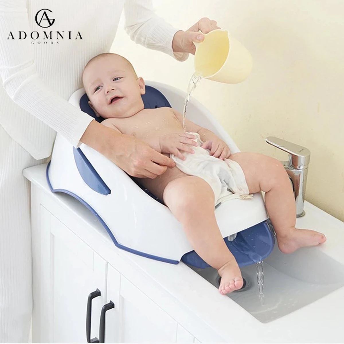 AdomniaGoods - Baby Bad - Pas Geboren Babybadje - Roze - Afbeelding 4