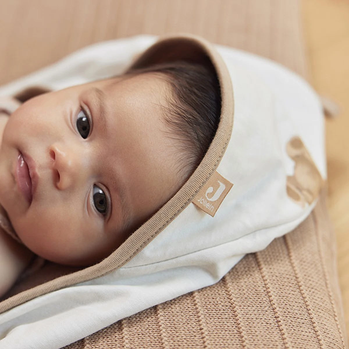 Jollein Badcape 75x75cm Teddy Bear - GOTS - Afbeelding 14