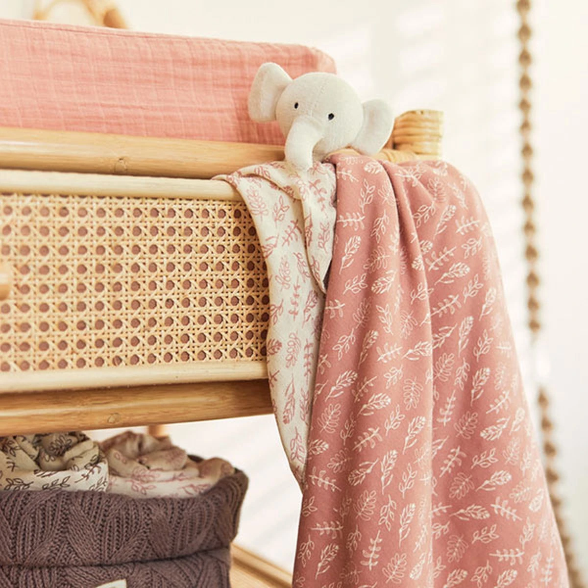 Jollein Badcape Meadow 75x75cm - Rosewood - Afbeelding 10