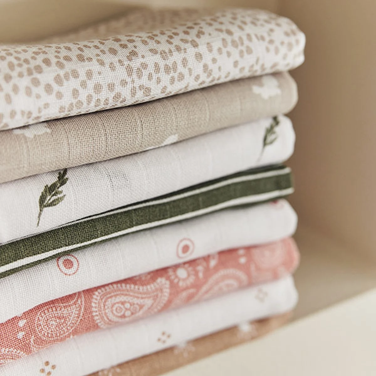 Jollein Hydrofiele Doek Small 70x70cm Stargaze - Biscuit - 3 Stuks - Afbeelding 10