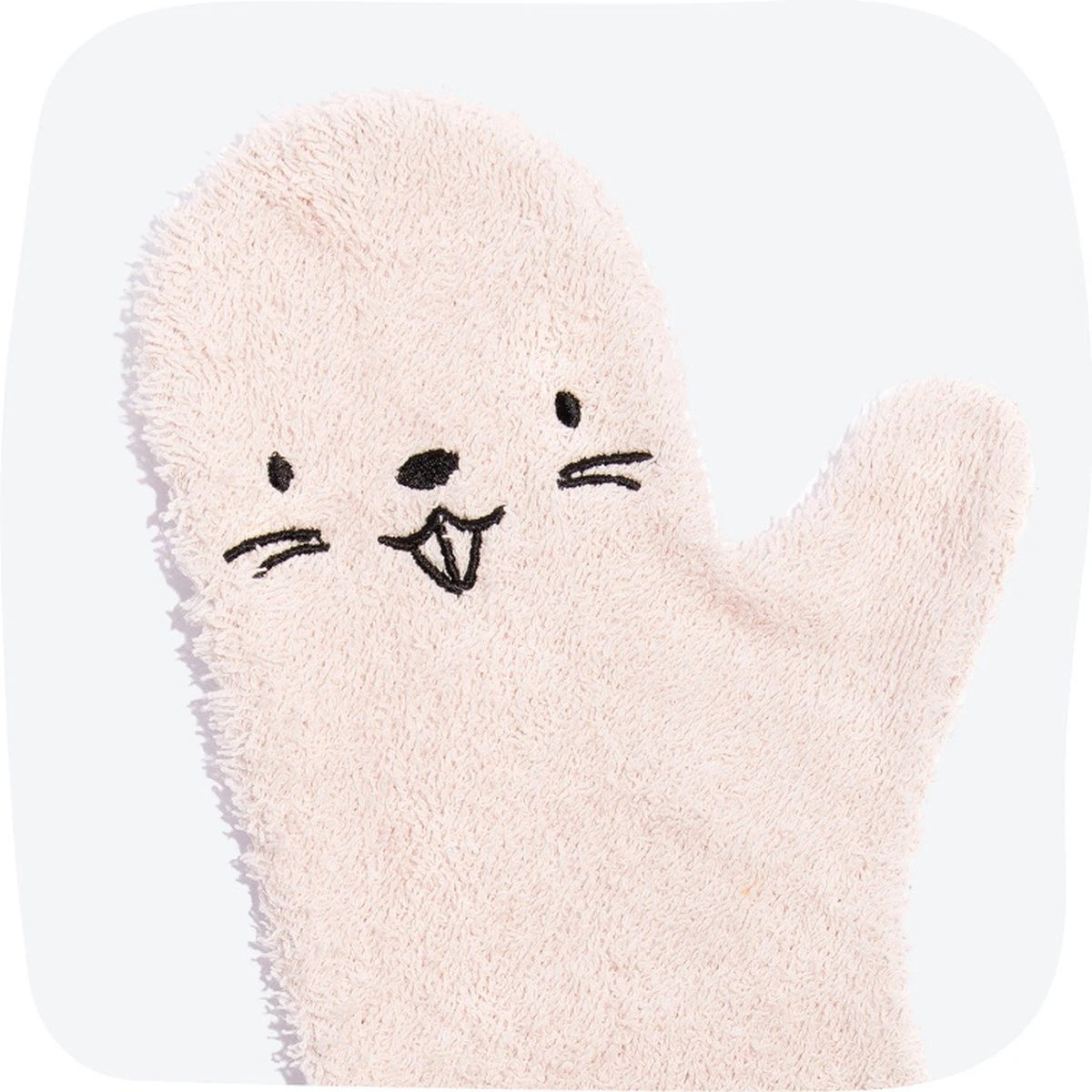 Invented 4 Kids - Douche Washandje - Washandjes - Roze Bever - Afbeelding 2