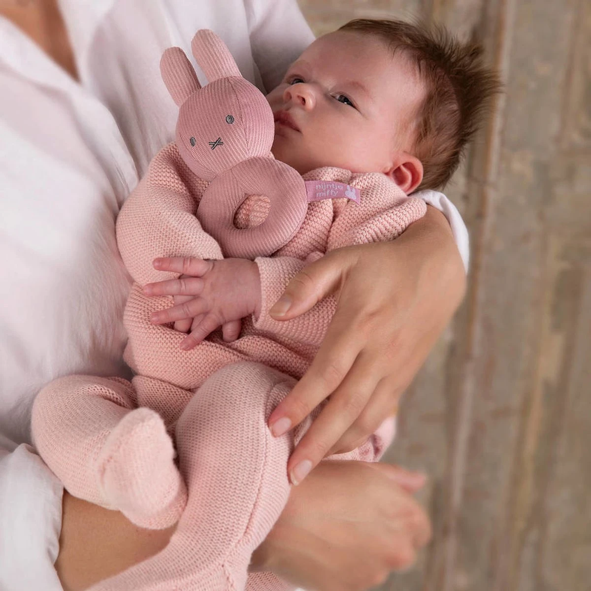 Nijntje - Rammelaar - Pink Baby Rib - 0+ Maanden - Afbeelding 2