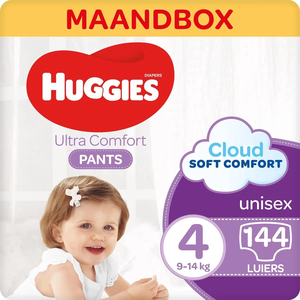Huggies Luierbroekjes - Maat 4 (9 Tot 14 Kg) - Ultra Comfort - Unisex - 288 Stuks (8x36) - Maandbox - Afbeelding 5