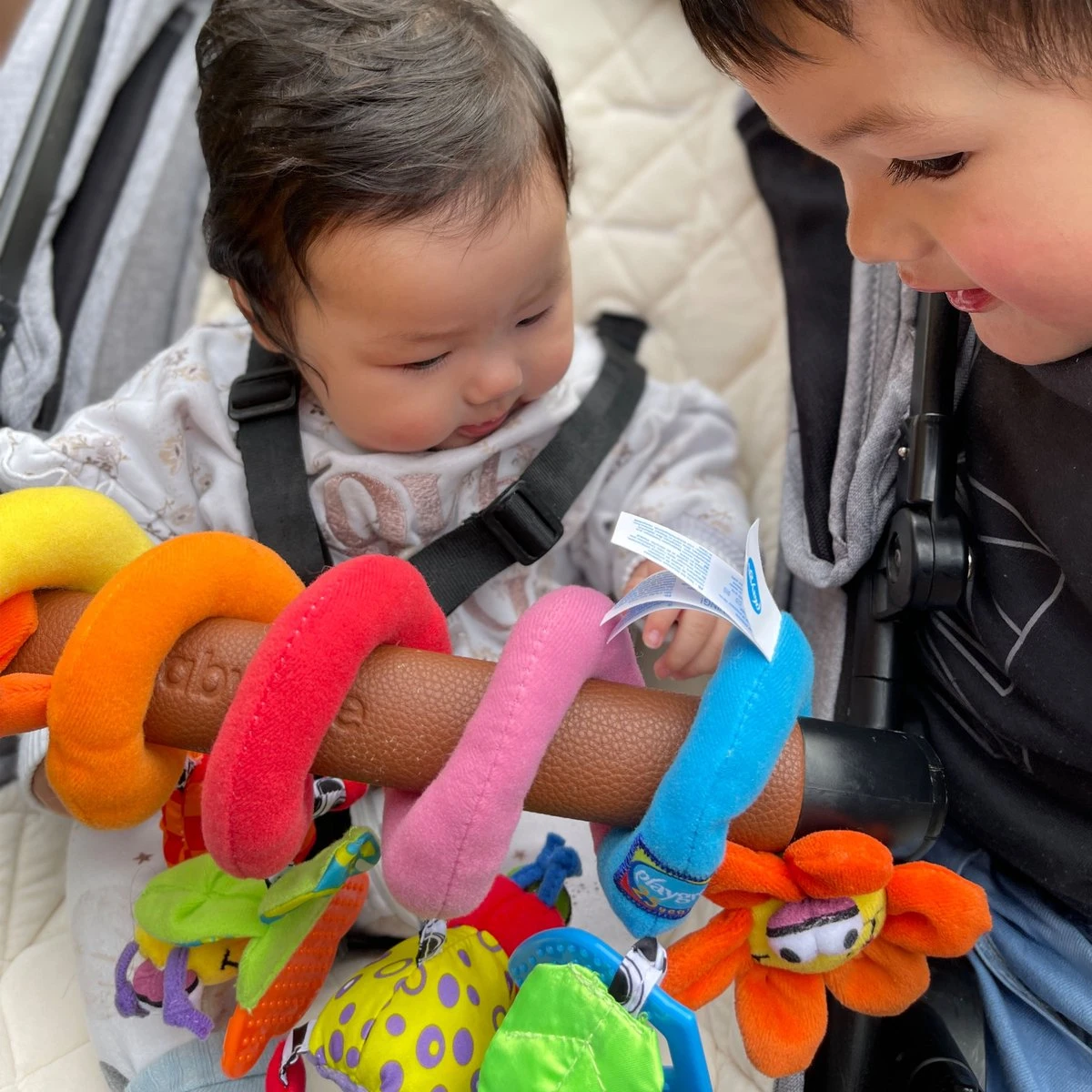 Playgro Boxspiraal Amazing Garden Twirly Whirly - Kinderwagen Speeltje - Activiteitenspiraal - Afbeelding 5