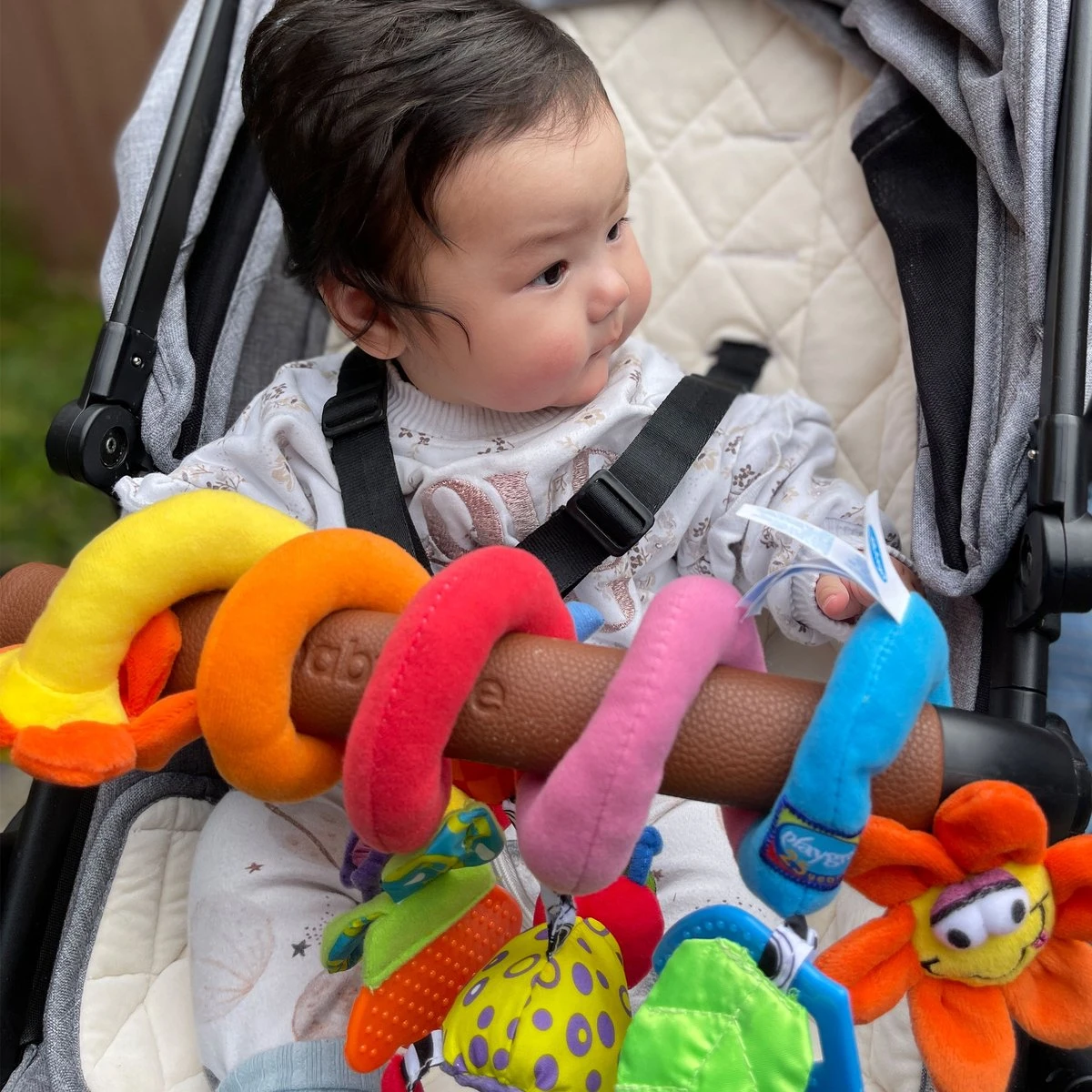 Playgro Boxspiraal Amazing Garden Twirly Whirly - Kinderwagen Speeltje - Activiteitenspiraal - Afbeelding 10