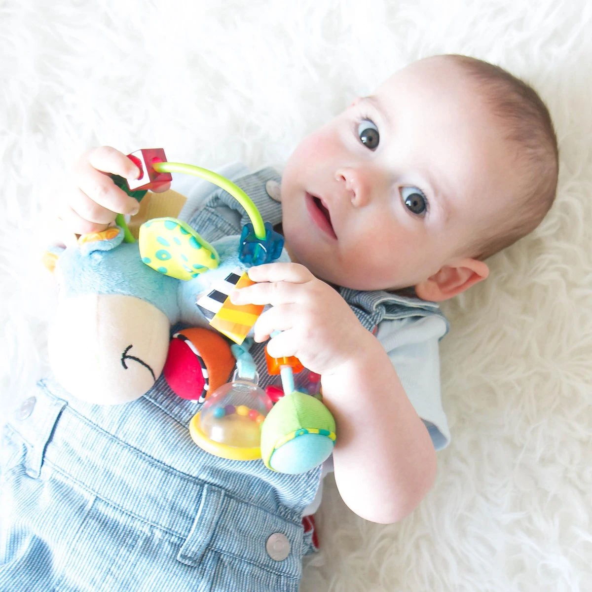 Playgro Clip Clop Rammelaar - Blauw - Activiteitenspeeltje - Kraamkado - Afbeelding 13