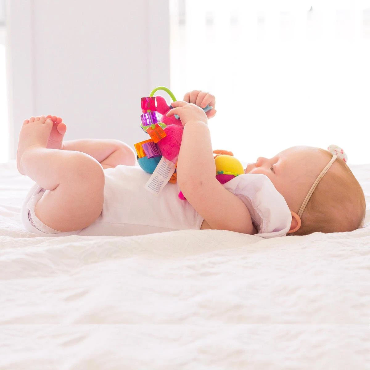 Playgro Clip Clop Rammelaar - Roze - Activiteitenspeeltje - Kraamkado - Afbeelding 3