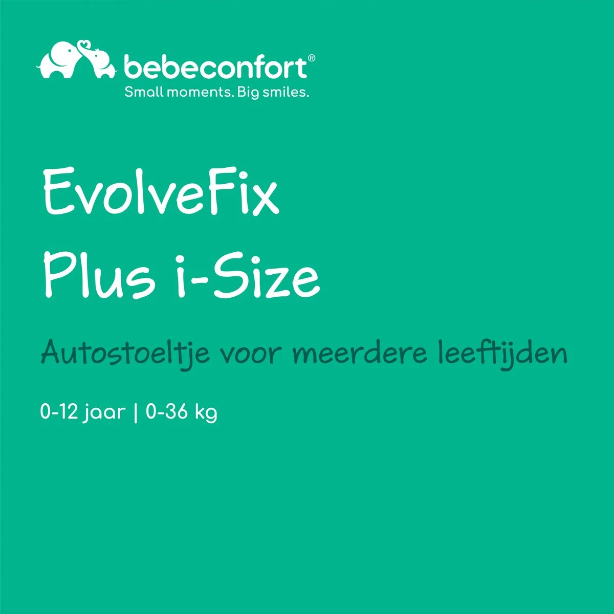 Bebeconfort EvolveFix Plus I-Size - Autostoel - Black Mist - Vanaf De Geboorte Tot 12 Jaar - Afbeelding 2
