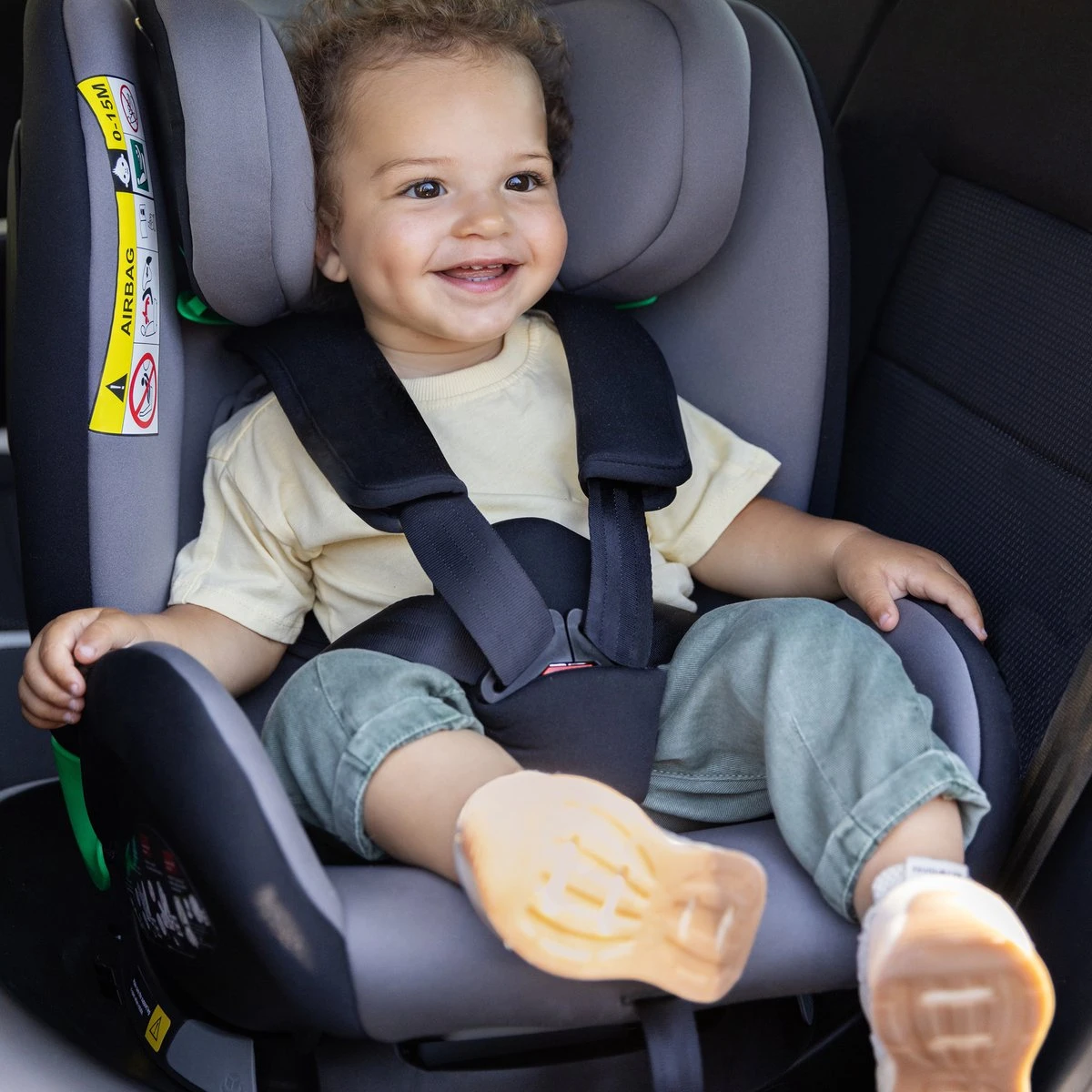 Bebeconfort EvolveFix Plus I-Size - Autostoel - Black Mist - Vanaf De Geboorte Tot 12 Jaar - Afbeelding 9