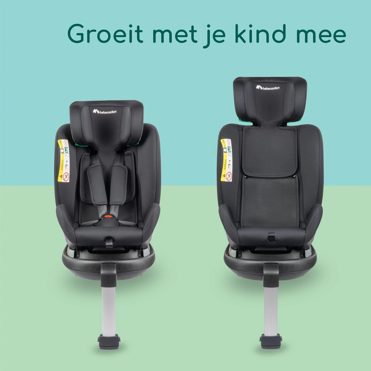 Bebeconfort EvolveFix Plus I-Size - Autostoel - Black Mist - Vanaf De Geboorte Tot 12 Jaar - Afbeelding 11