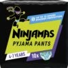 Ninjamas Pyjama Pants Luierbroekjes Jongen - 10 Nachtluiers Voor Bedplassen - 4-7 Jaar