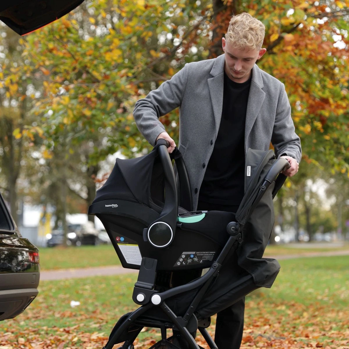 Hamilton By Yoop S1 Plus Buggy Met Monteerbare Zeno Plus Draagwieg - Nieuw En Hoger 2023 Model - Premium Budget Stroller Met One Hand Folding Technologie – Zwart - Licht, Verstelbaar, Wendbaar En Geschikt Van 0 Maanden Tot 4 Jaar – Inclusief Adapter - Afbeelding 15
