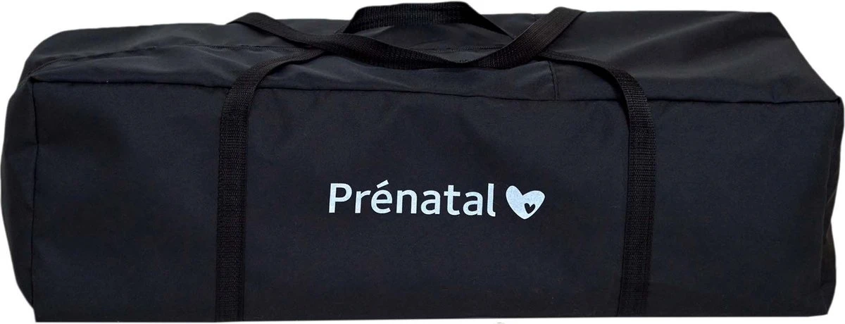 Prénatal Luxe Campingbedje Met Bodemmatras - Inclusief Draagtas - Inklapbaar Baby Campingbed - Met Wieltjes En Kruipluik - 120 X 60 Cm - Zwart - Afbeelding 5