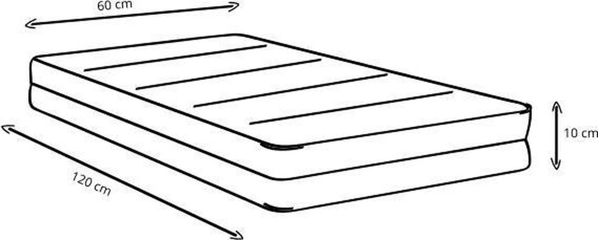 Matrascenter.nl Babymatras 60x120 10 Cm - Afbeelding 2