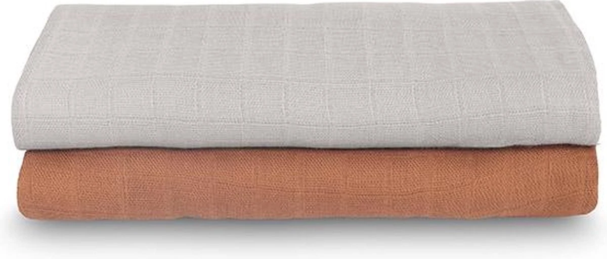 Jollein Hydrofiele Doek Large 115x115cm Bamboe Katoen - Pale Pink - 2 Stuks - Afbeelding 18