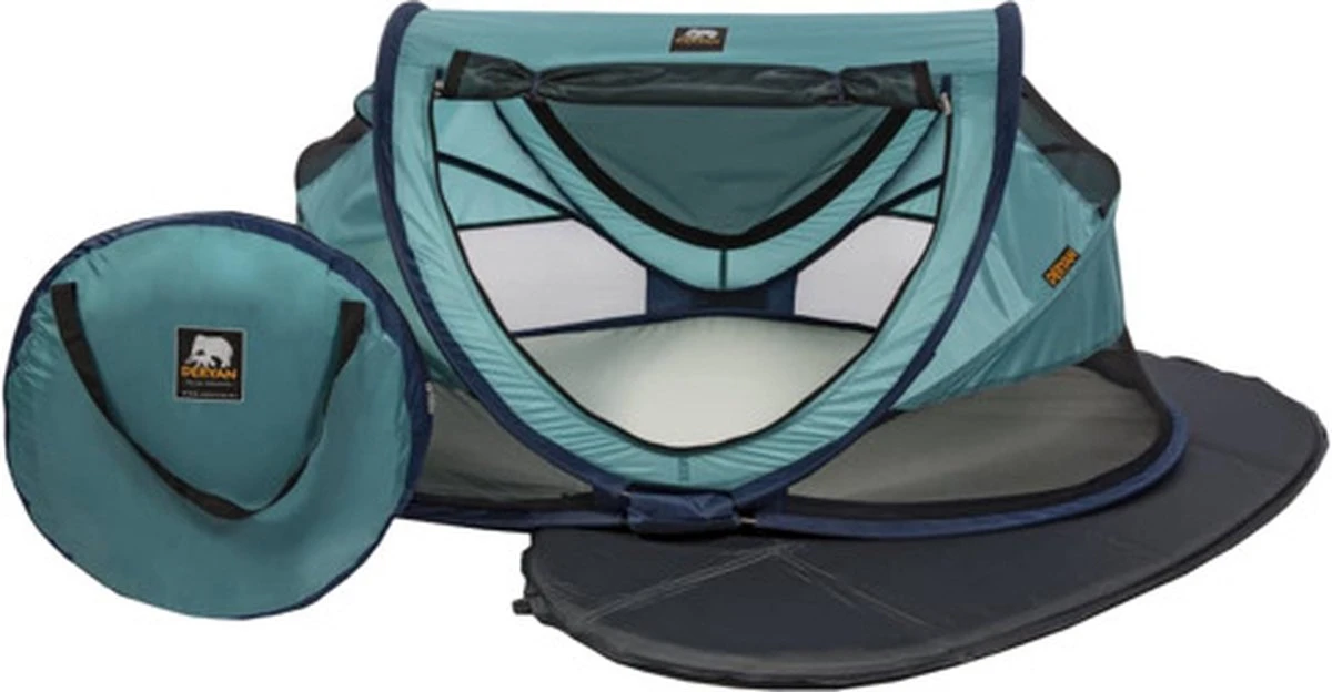 Deryan Peuter Luxe Campingbedje – Inclusief Zelfopblaasbare Matras - Ocean - Afbeelding 15