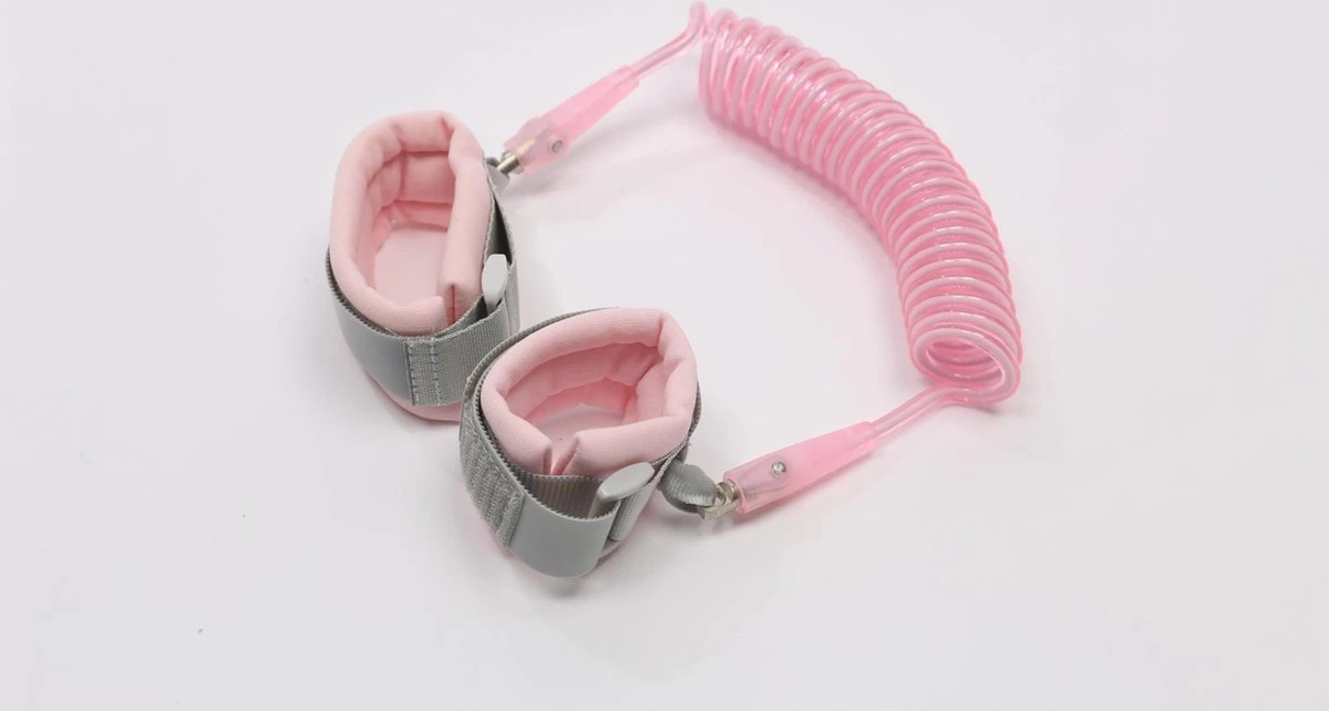 Merkloos Polstuigje - Kindertuigje - Looplijn - Tuigje Voor Kinderen - Roze - Anti-loss