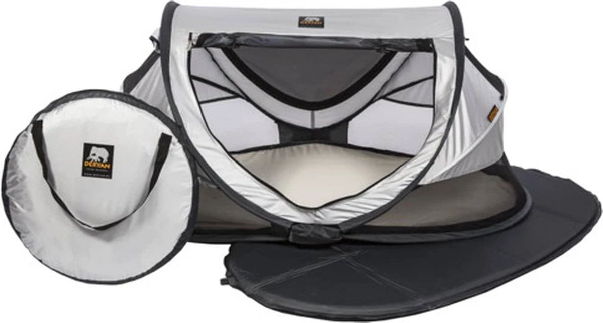 Deryan Peuter Luxe Campingbedje – Inclusief Zelfopblaasbare Matras - Silver - Afbeelding 15
