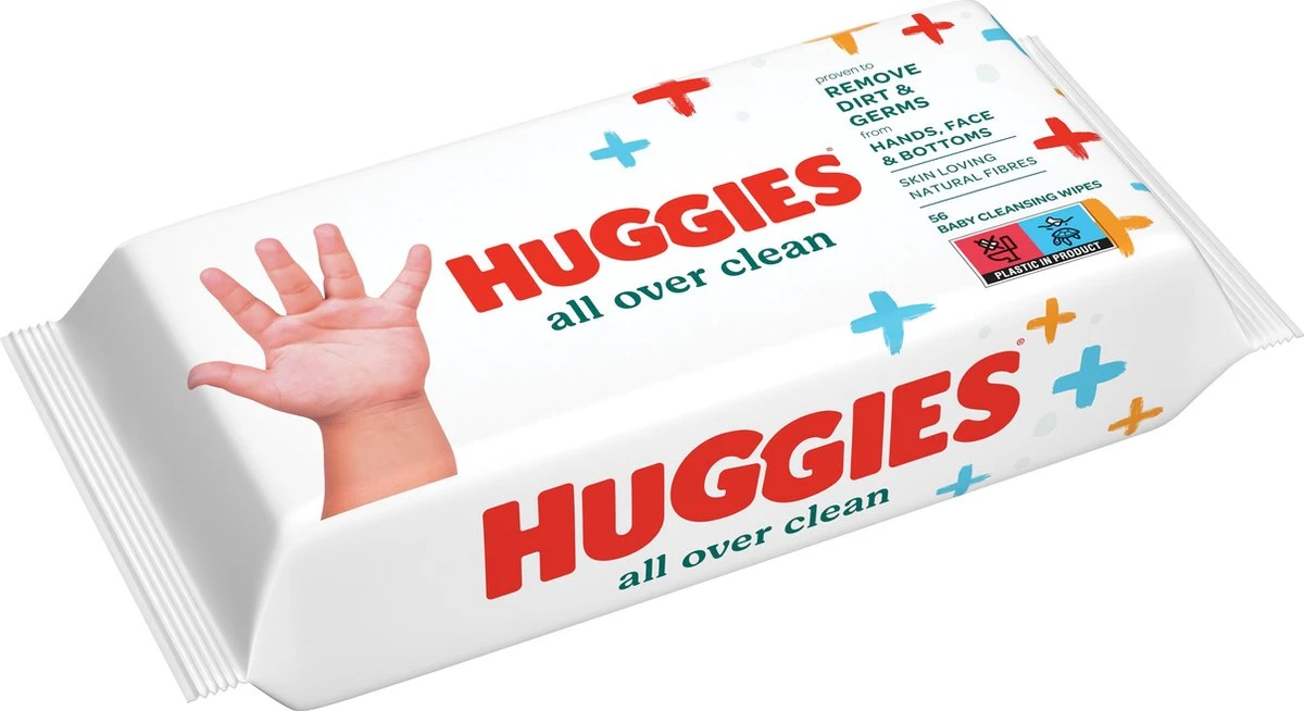 Huggies Billendoekjes - All Over Clean - 10 X 56 - 560 Billendoekjes - Voordeelverpakking - Afbeelding 2