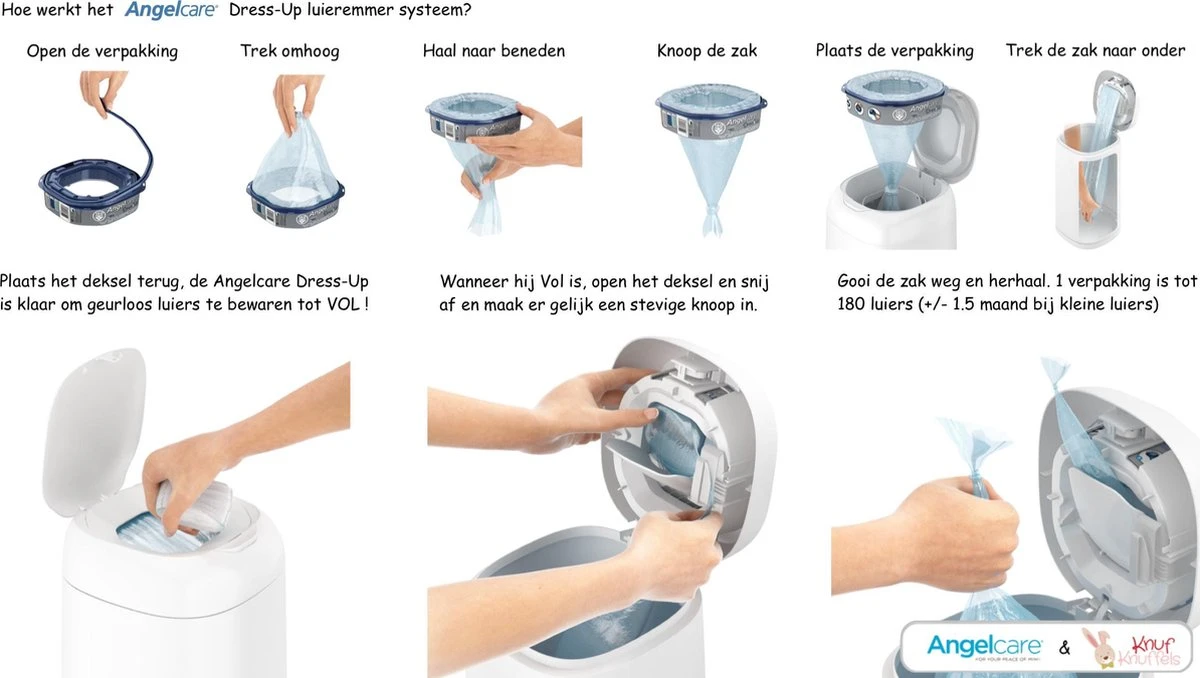 Angelcare Dress Up Navulcassettes - Afbeelding 14