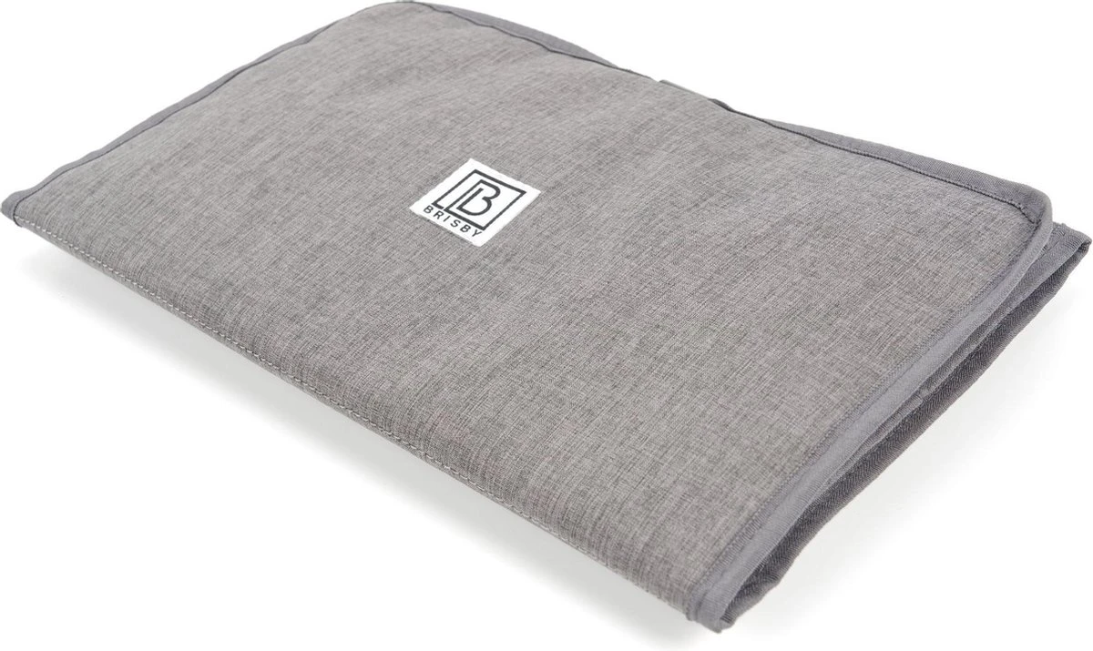 Brisby Slijtvast Verschoonmatje – Voorzien Van Een Klittenbandsluiting Voor Gemakkelijke 1-Hands Bediening - Donkergrijs - Afbeelding 5