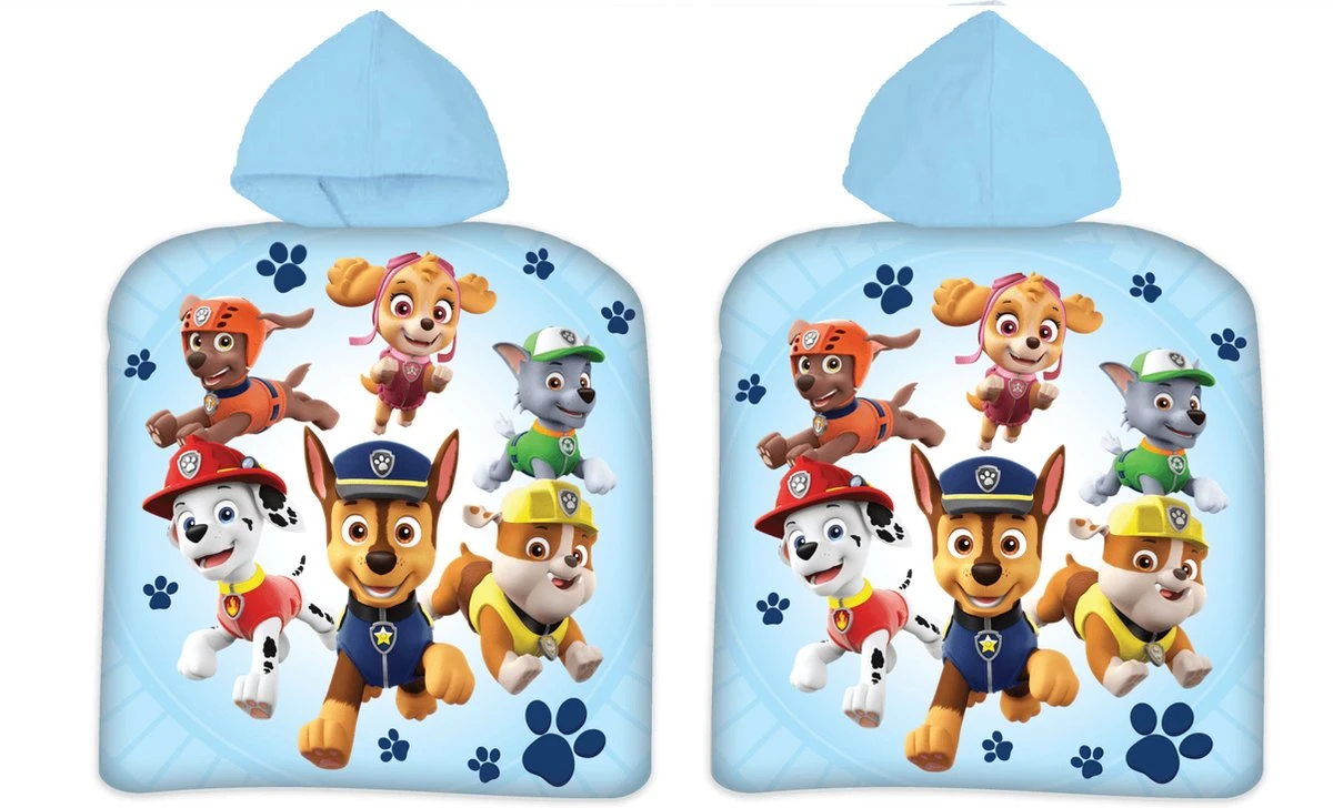 Paw Patrol Poncho 50x100cm 100% Katoen