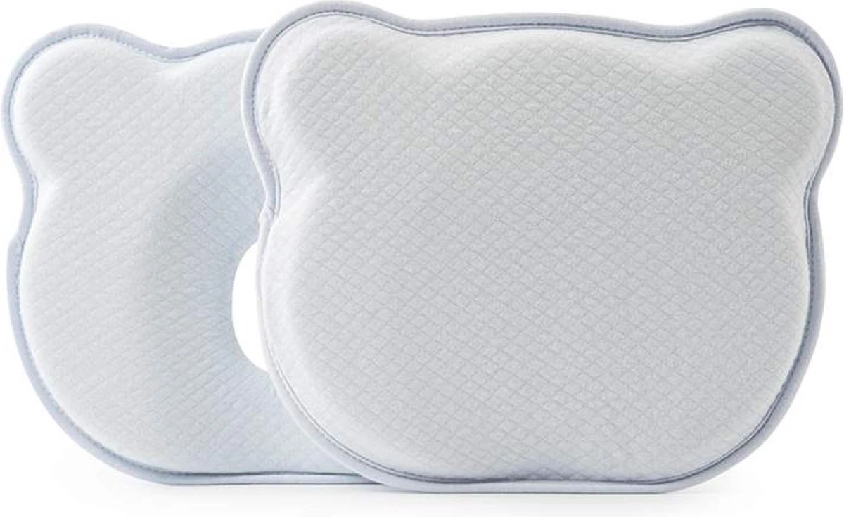 Orthopedisch Baby Hoofdkussen - Babykussen - Incl. GRATIS Afneembare Hoes - Blauw