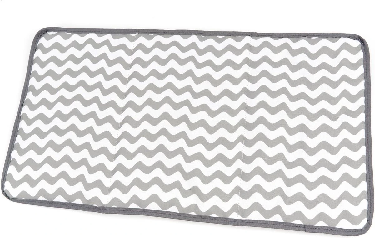 Brisby Slijtvast Verschoonmatje – Voorzien Van Een Klittenbandsluiting Voor Gemakkelijke 1-Hands Bediening - Donkergrijs - Afbeelding 4