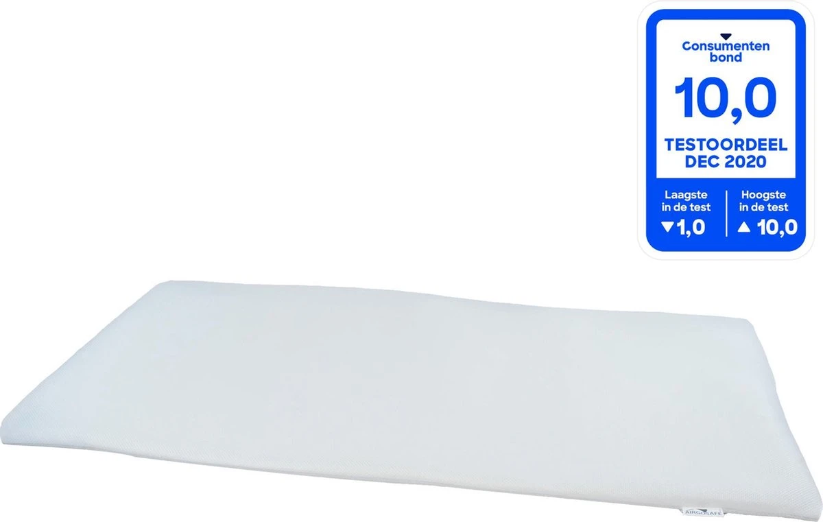 ABZ Airgosafe Topper - 60x120x3 Cm - Wit - Afbeelding 6
