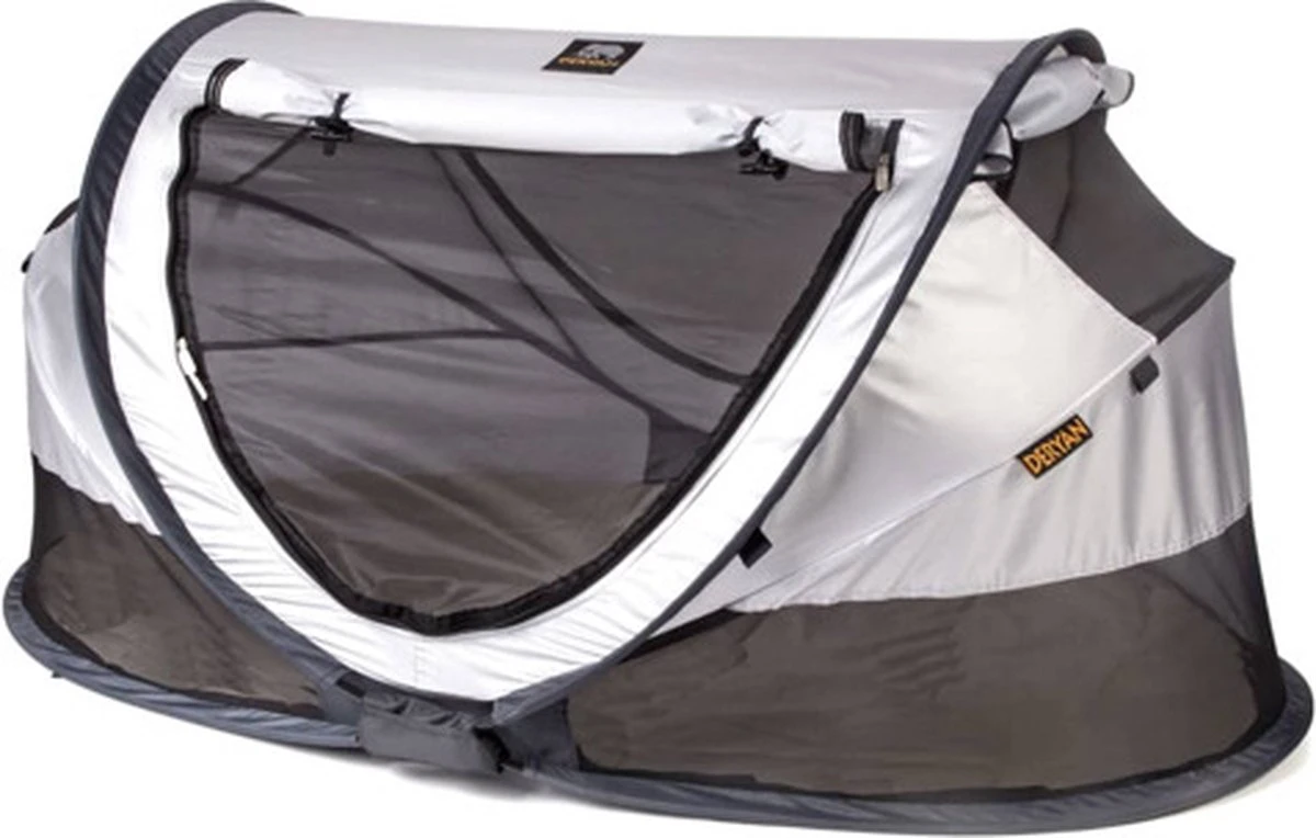 Deryan Peuter Luxe Campingbedje – Inclusief Zelfopblaasbare Matras - Silver - Afbeelding 10