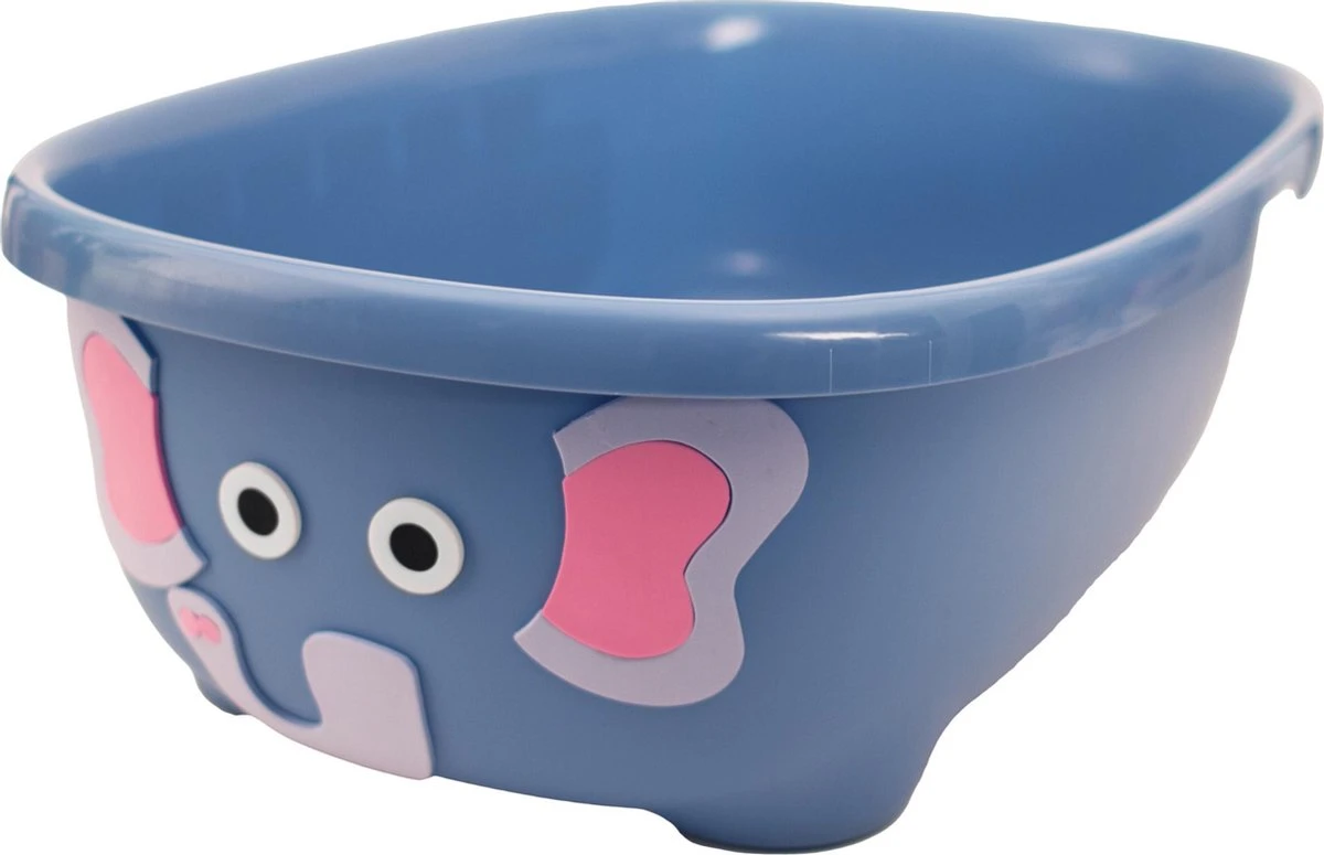 Prince Lionheart Tubimal® Met Hangmat | Baby & Peuter Badje | Opbergruimte Met Deksel | Stapelbaar | Herbruikbaar - Blauw / Olifant - Afbeelding 13