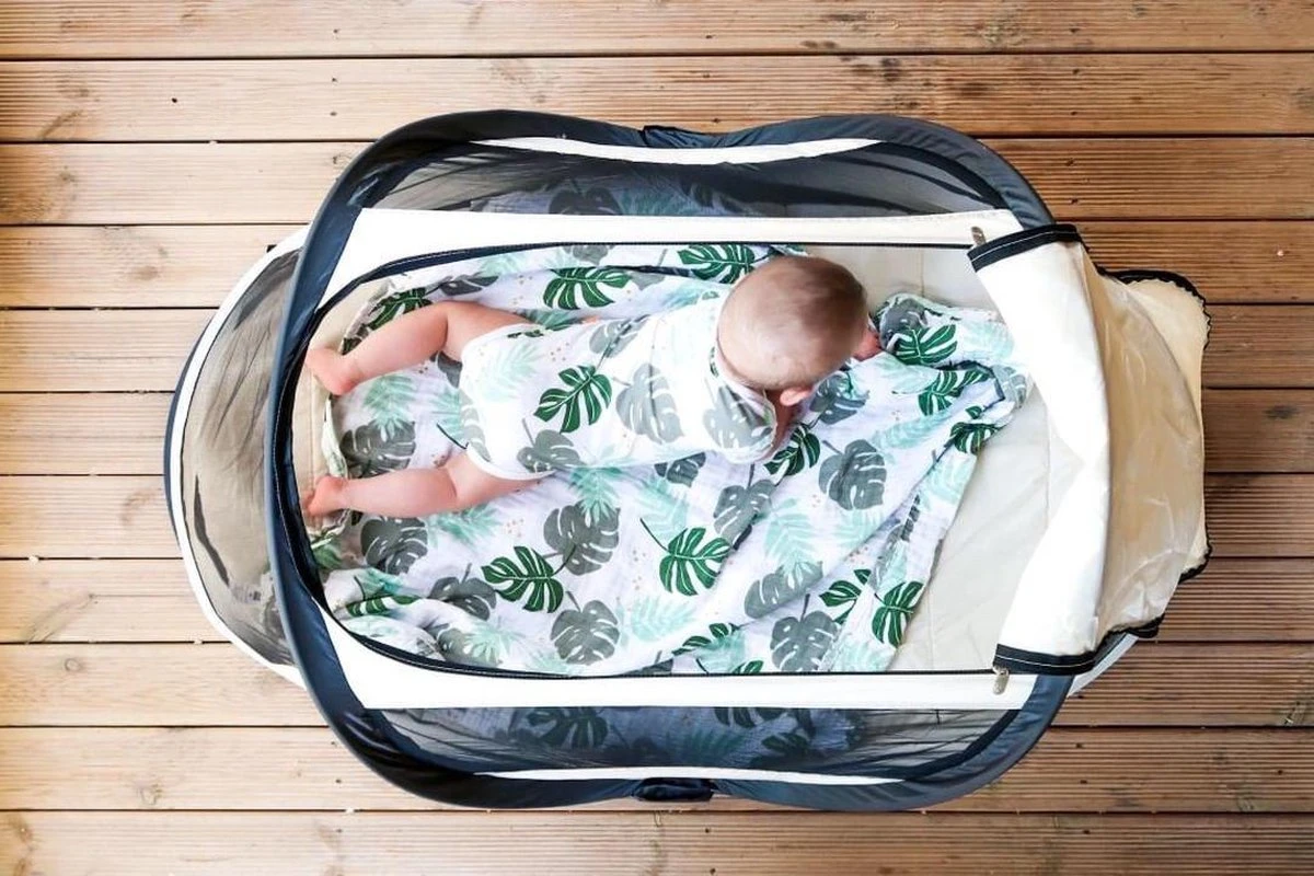 Deryan BabyBox Campingbedje - Baby Tentje - Cream - Afbeelding 2