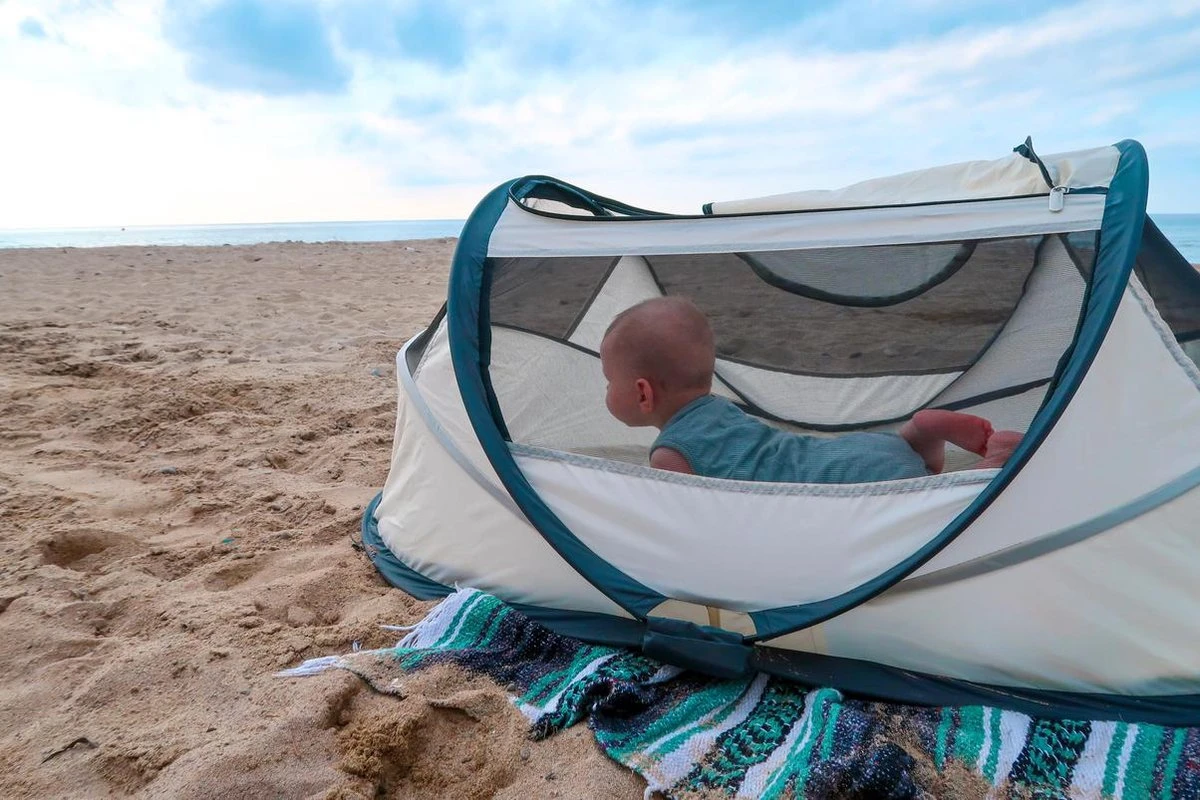 Deryan BabyBox Campingbedje - Baby Tentje - Cream - Afbeelding 3