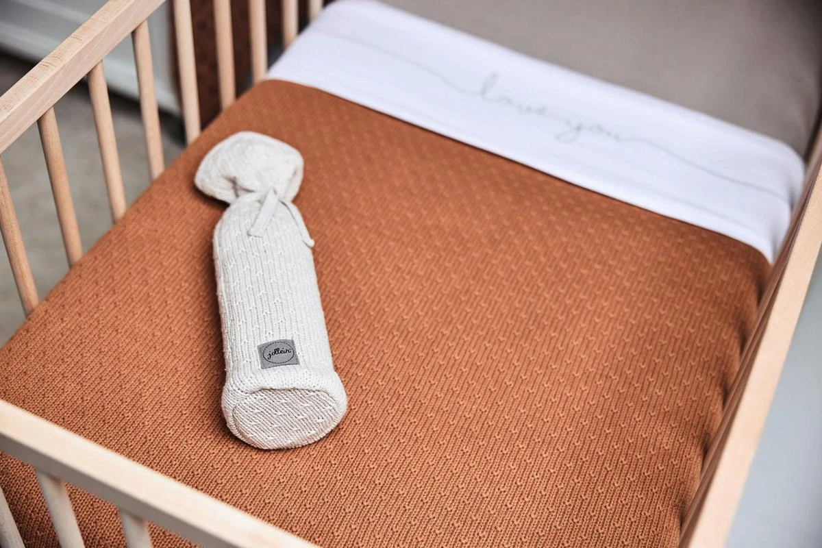 Jollein Baby Hoeslaken Ledikant Jersey 60x120cm - Nougat - 2 Stuks - Afbeelding 5