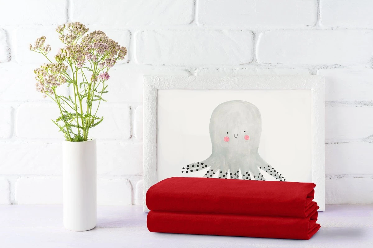 Bed Couture Flanel Fleece Baby Kinder Hoeslaken - 100% Katoen Extra Zacht En Warm - Ledikant - 60x120 Cm - Rood - Afbeelding 4