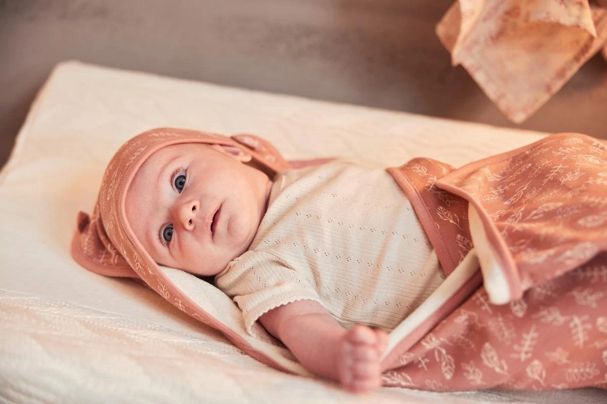 Jollein Badcape Meadow 75x75cm - Rosewood - Afbeelding 6