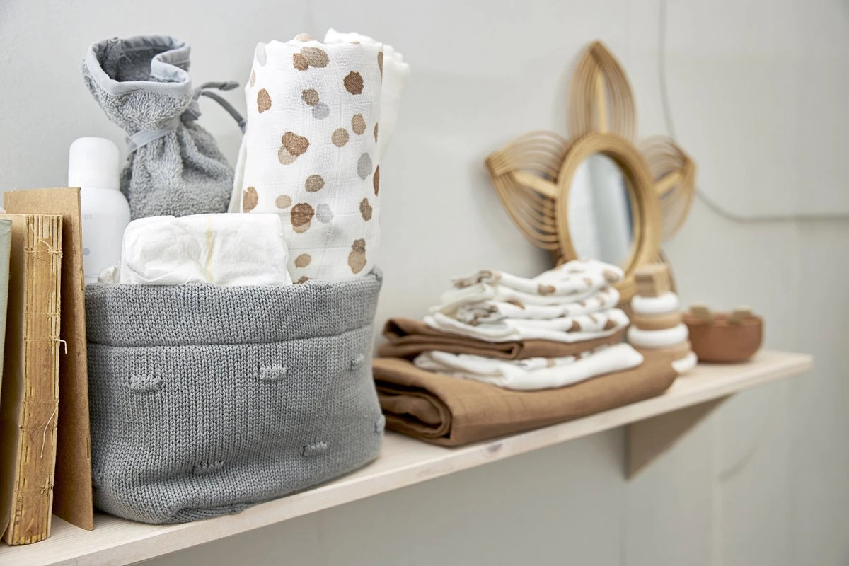 Meyco Stains Swaddle - 2-pack - Neutral - 120x120cm - Afbeelding 3