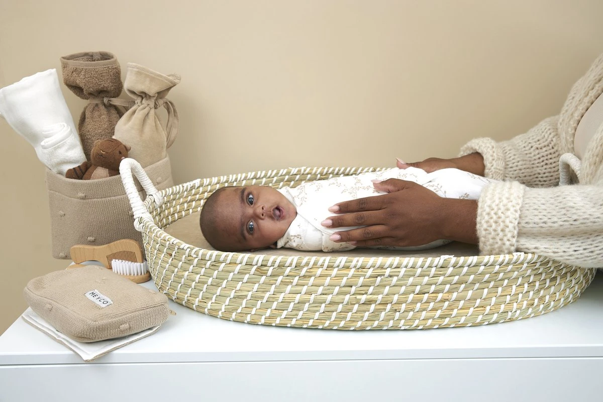 SwaddleMeyco Inbakerdoek Branches - Sand - 0-3 Maanden - Afbeelding 3