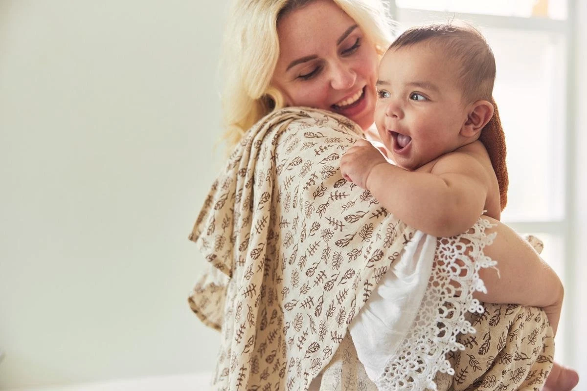 Jollein Hydrofiel Multidoek Meadow 70x70cm - Chestnut - 3 Stuks - Afbeelding 9