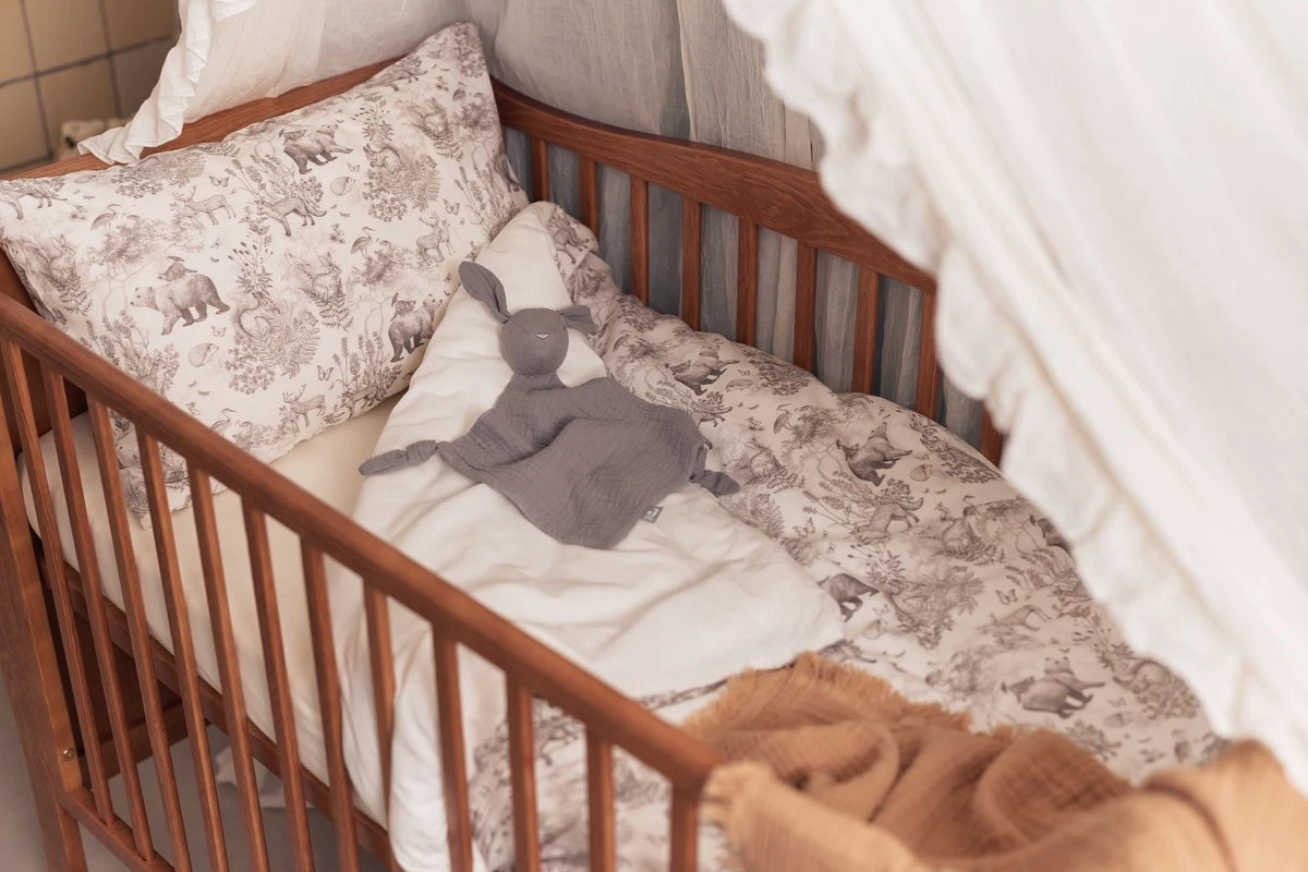 Jollein Baby Dekbedovertrek Met Sloop 100x135/140cm Pimpelmees - Forest Animals - Afbeelding 5