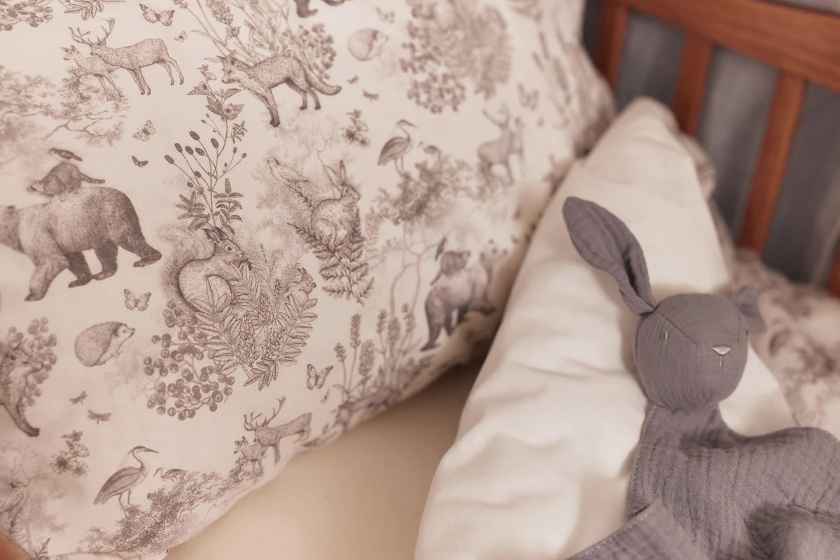 Jollein Baby Dekbedovertrek Met Sloop 100x135/140cm Pimpelmees - Forest Animals - Afbeelding 7