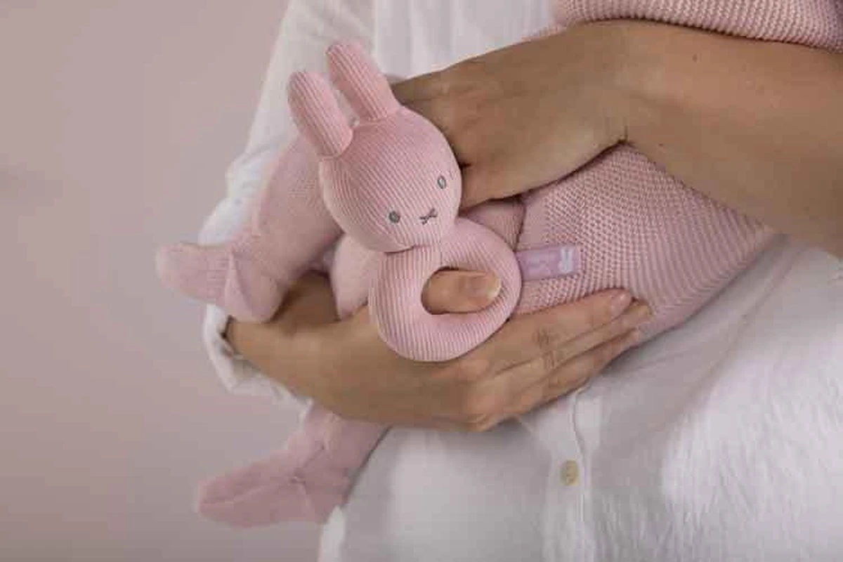 Nijntje - Rammelaar - Pink Baby Rib - 0+ Maanden - Afbeelding 4